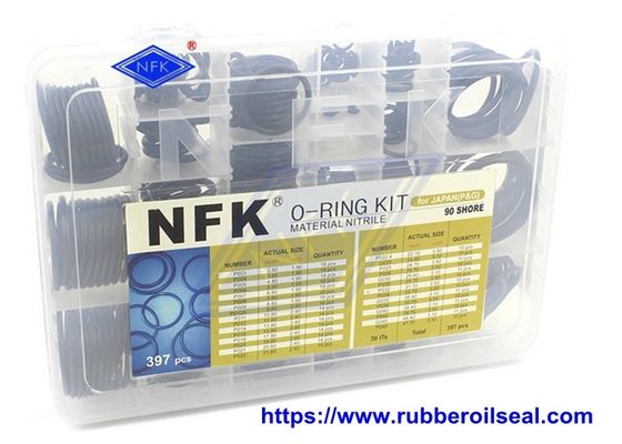 397pcs NBR90 O Ring Kit with High Pressure Resistance for Excavator and Construction Machinery