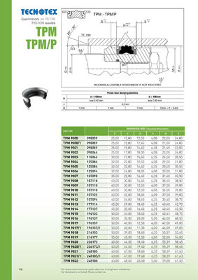 TPM Five-Piece Set With Complete Specifications Italy DPM Tailgate Cylinder Oil Seal DBM Combination Seals.